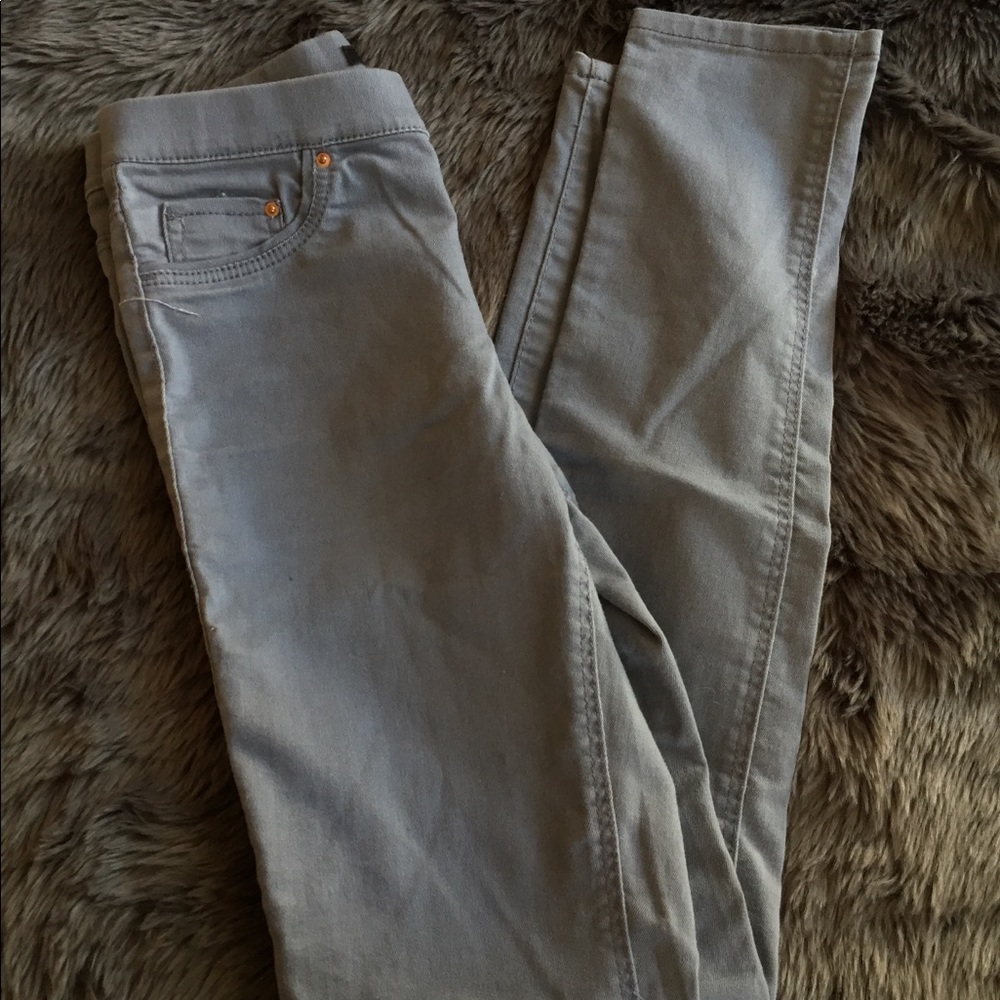 H&M blue high waisted pants
